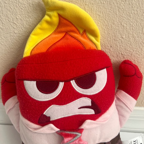 Disney Pixar Inside Out Anger Plush Stuffed Animal Toy Character - Picture 4 of 9